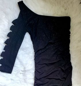 Charlotte russe Sparkle one shoulder dress